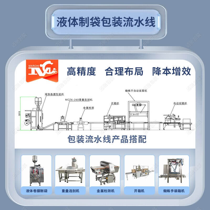 立式液體包裝流水線